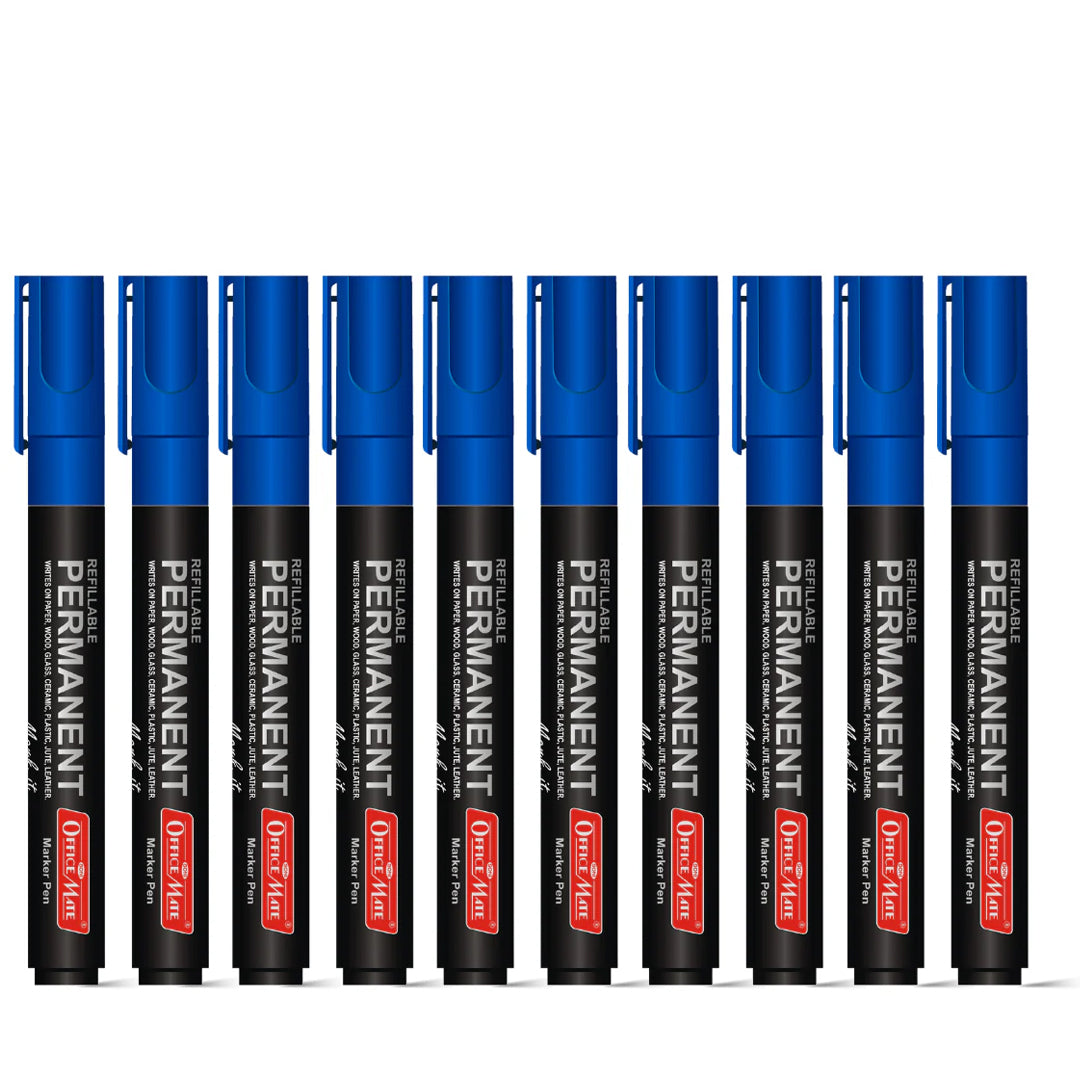 Soni Officemate Permanent Marker - Pack of 10