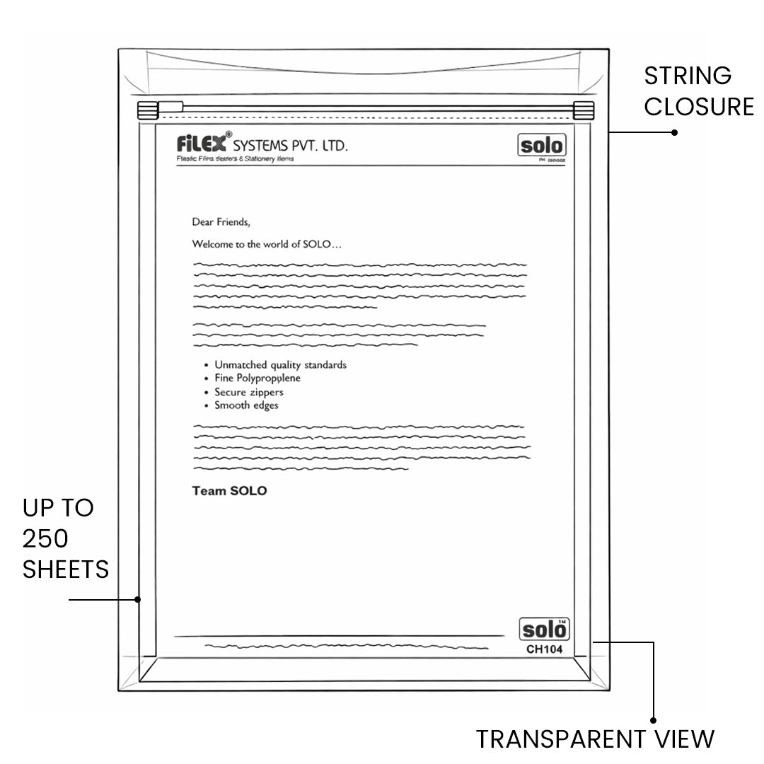 Document String Closure Document Bag - A4 String Closure (Pack Of 2)-SCOOBOO – SCOOBOO