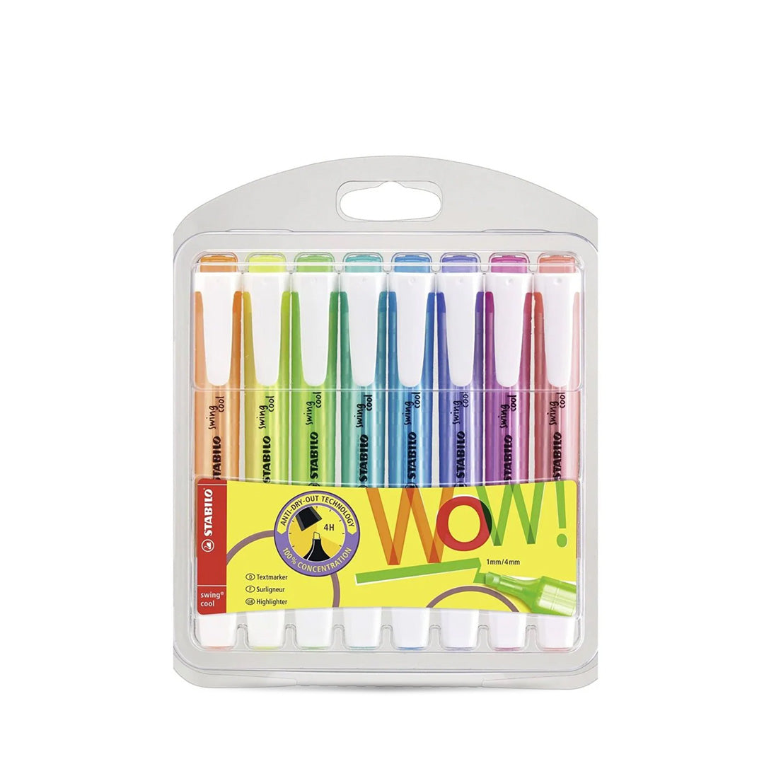 Stabilo Art Alternatives Swing Cool Wallet Highlighter Set