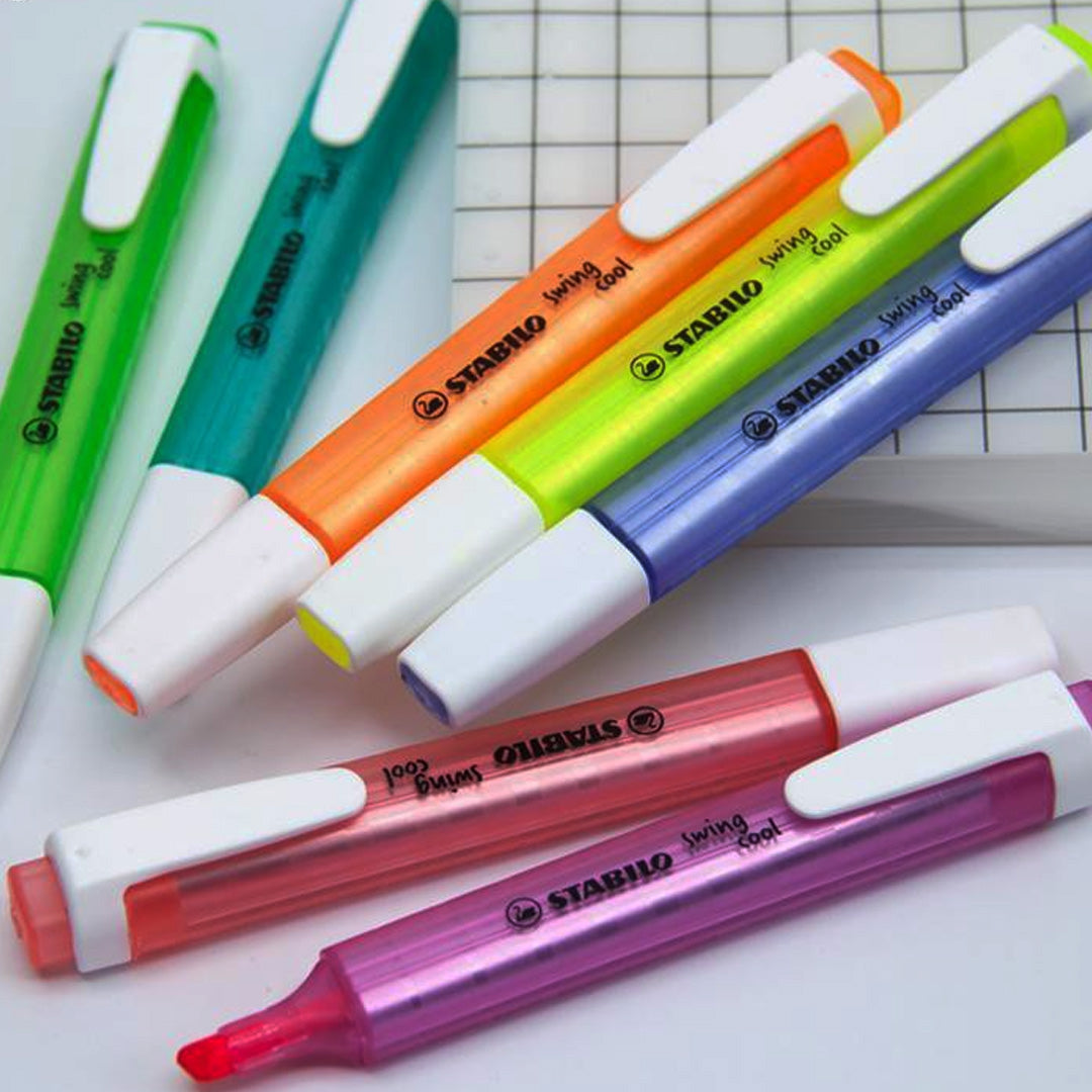 Stabilo Art Alternatives Swing Cool Wallet Highlighter Set
