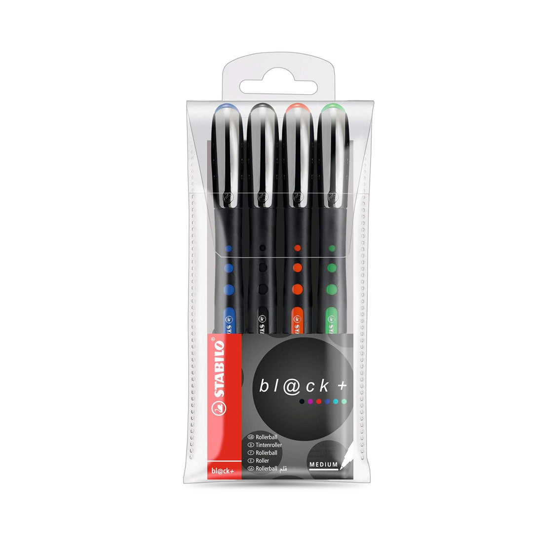 Stabilo Black Fine Tip Assorted Roller Ball Pen