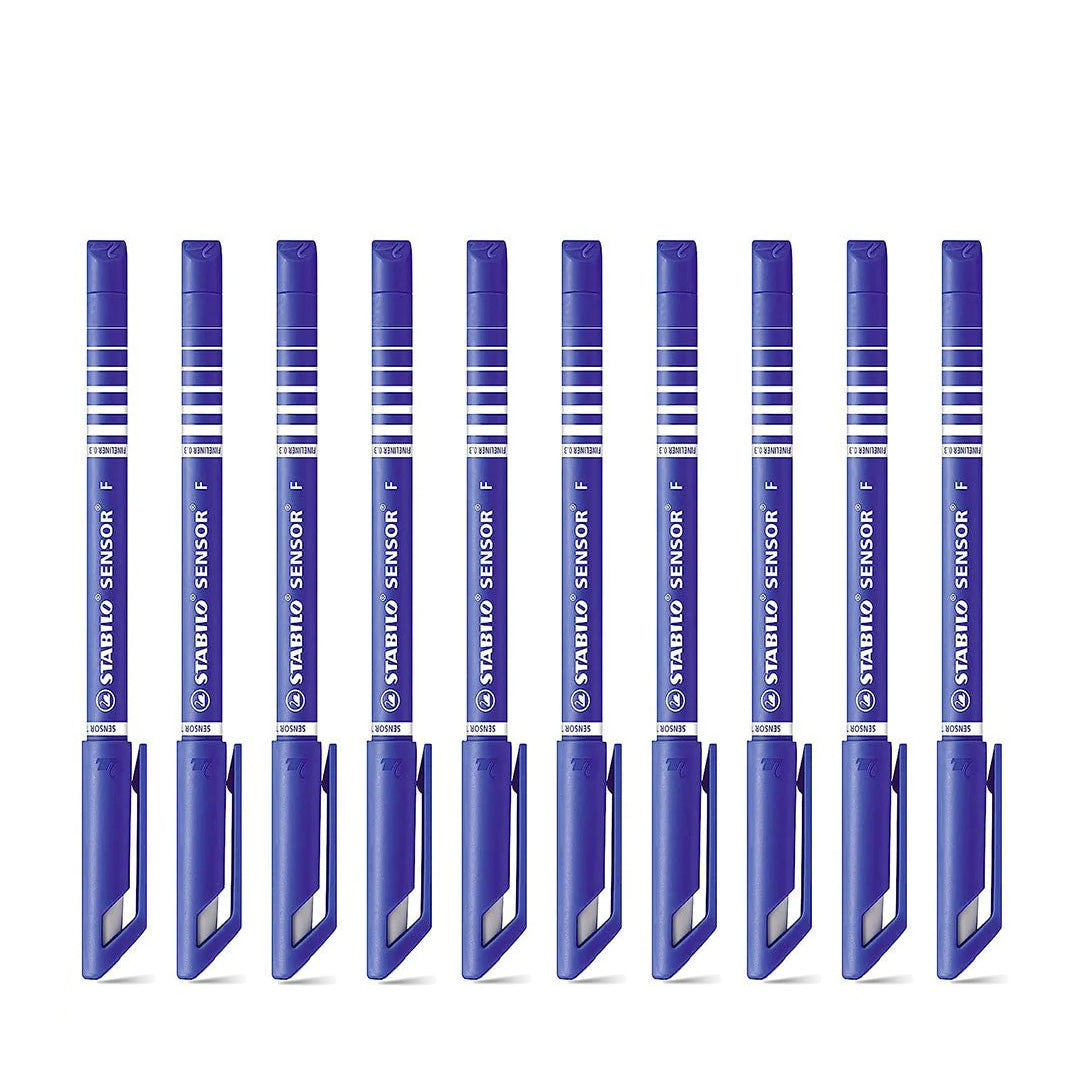 Stabilo Blue Fine Tip Sensor Pen Set