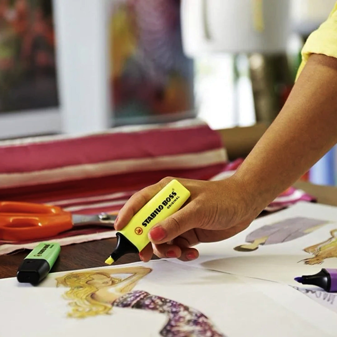 Stabilo Boss Original Yellow Highlighters Set