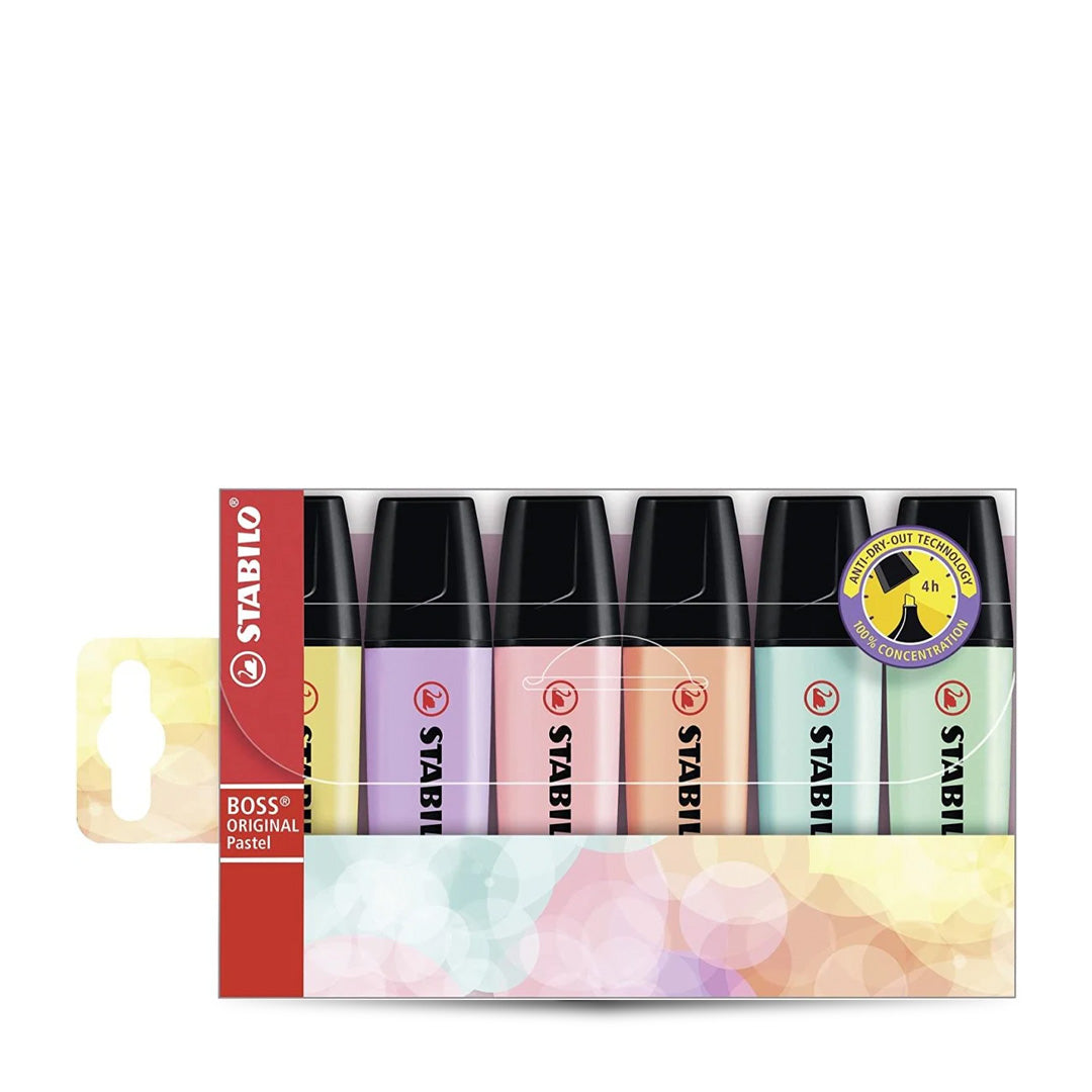 Stabilo Boss Pastel Highlighter Pen Set