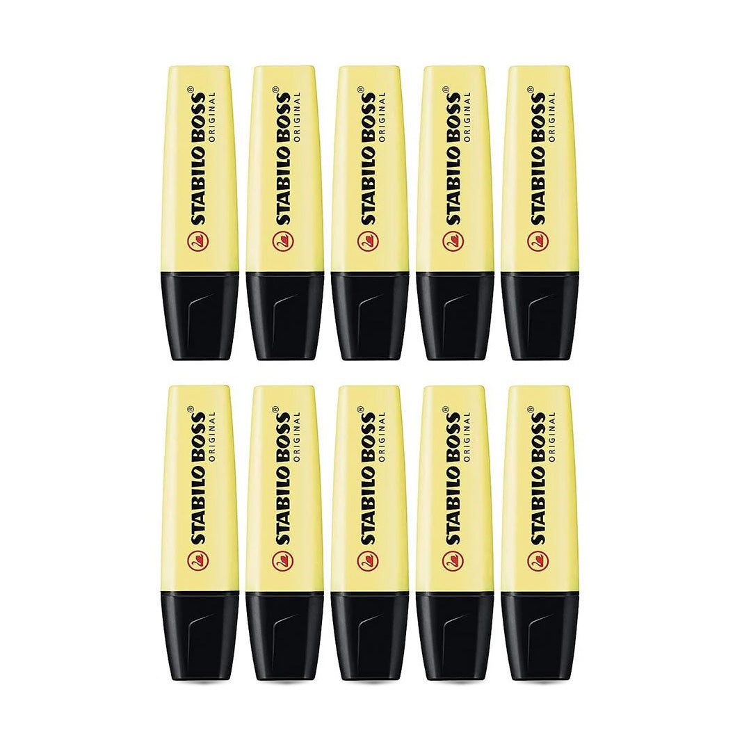Stabilo Boss Pastel Yellow Highlighters