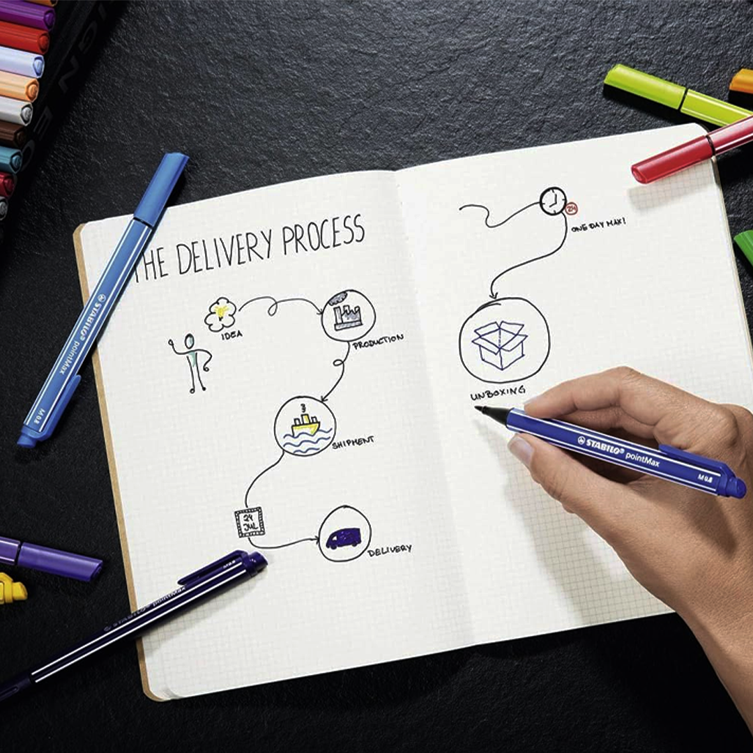 Stabilo Pointmax Arty Fibre Tip Pens Set