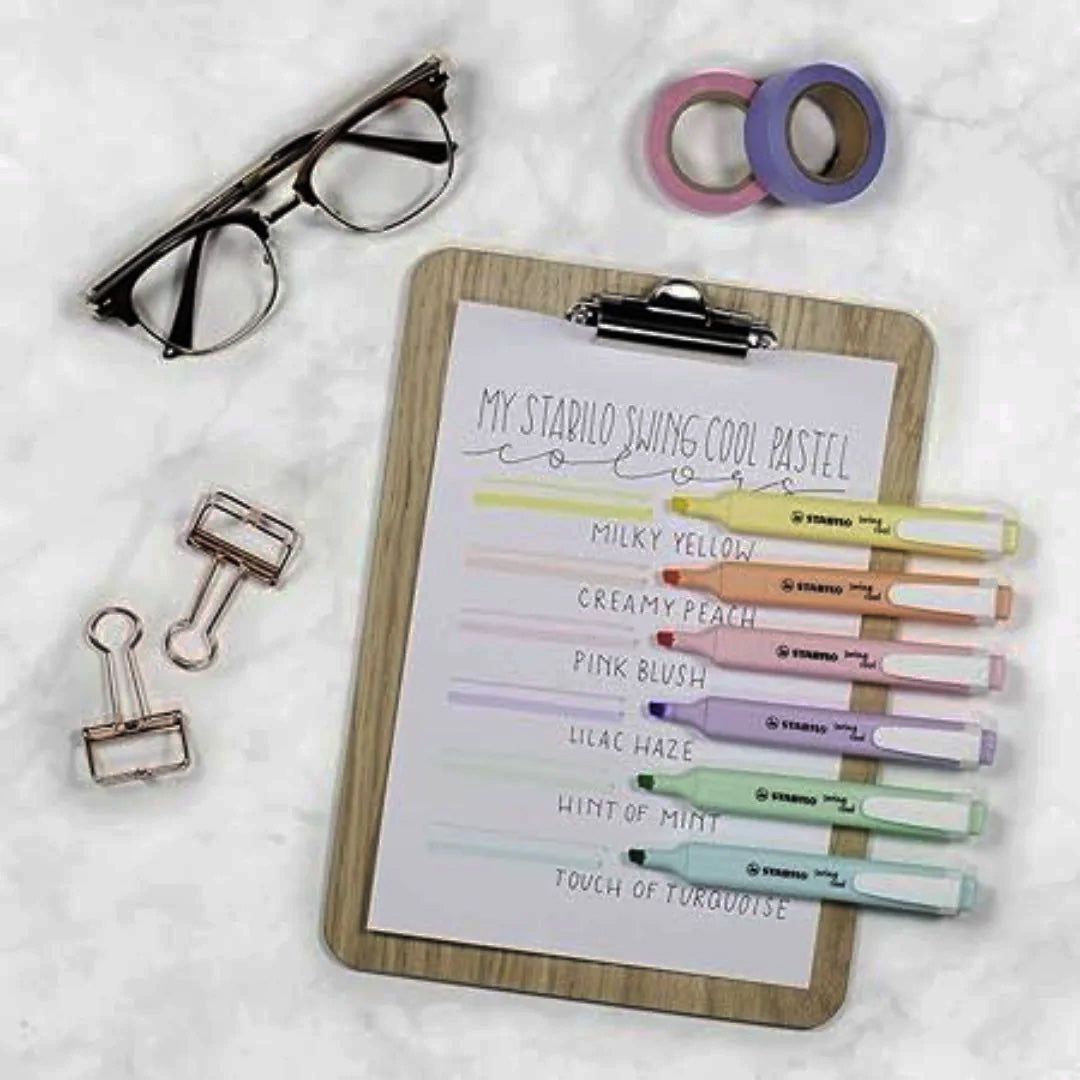 Stabilo Swing Cool Pastel Highlighter Set