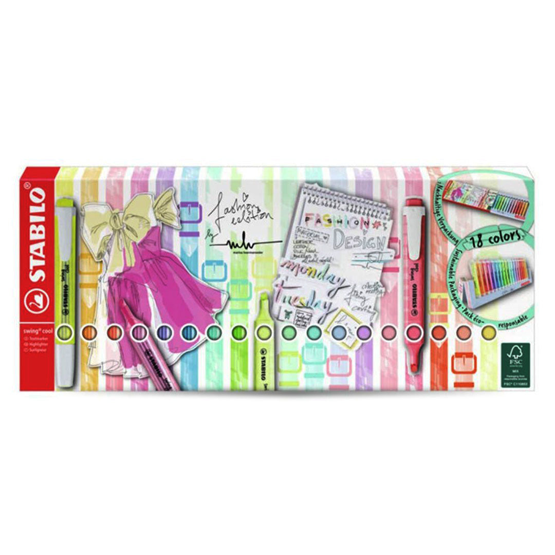 Stabilo Swing Cool Pastel Highlighters Desktop Set
