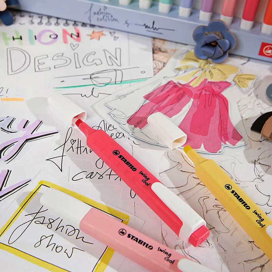 Stabilo Swing Cool Pastel Highlighters Desktop Set