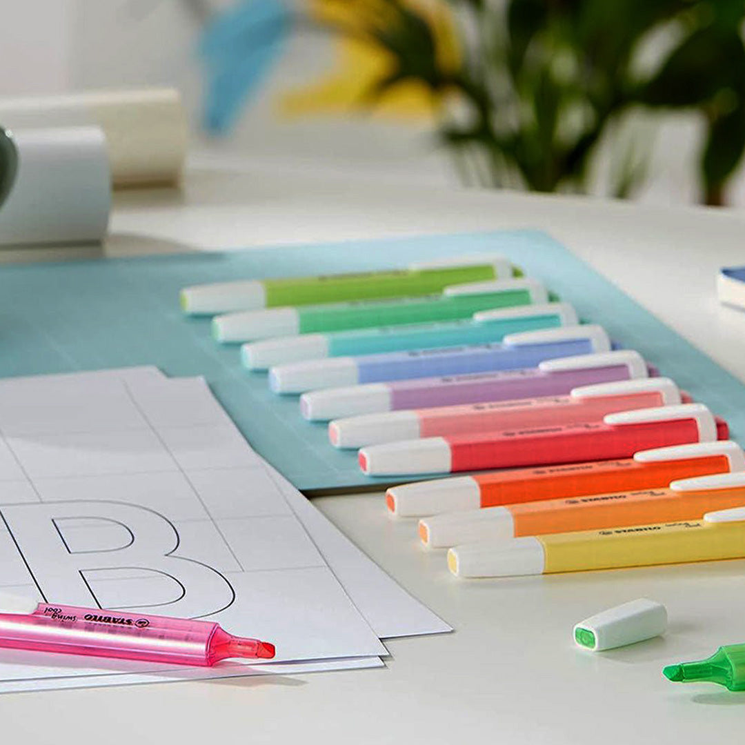 Stabilo Swing Cool Pastel Highlighters Desktop Set