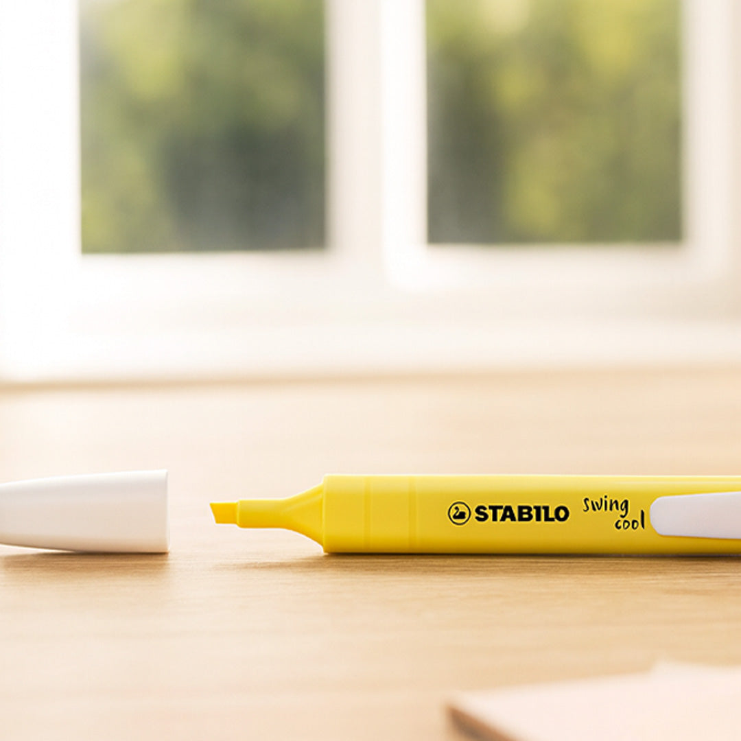 Stabilo Swing Cool Pastel Yellow Highlighters Set