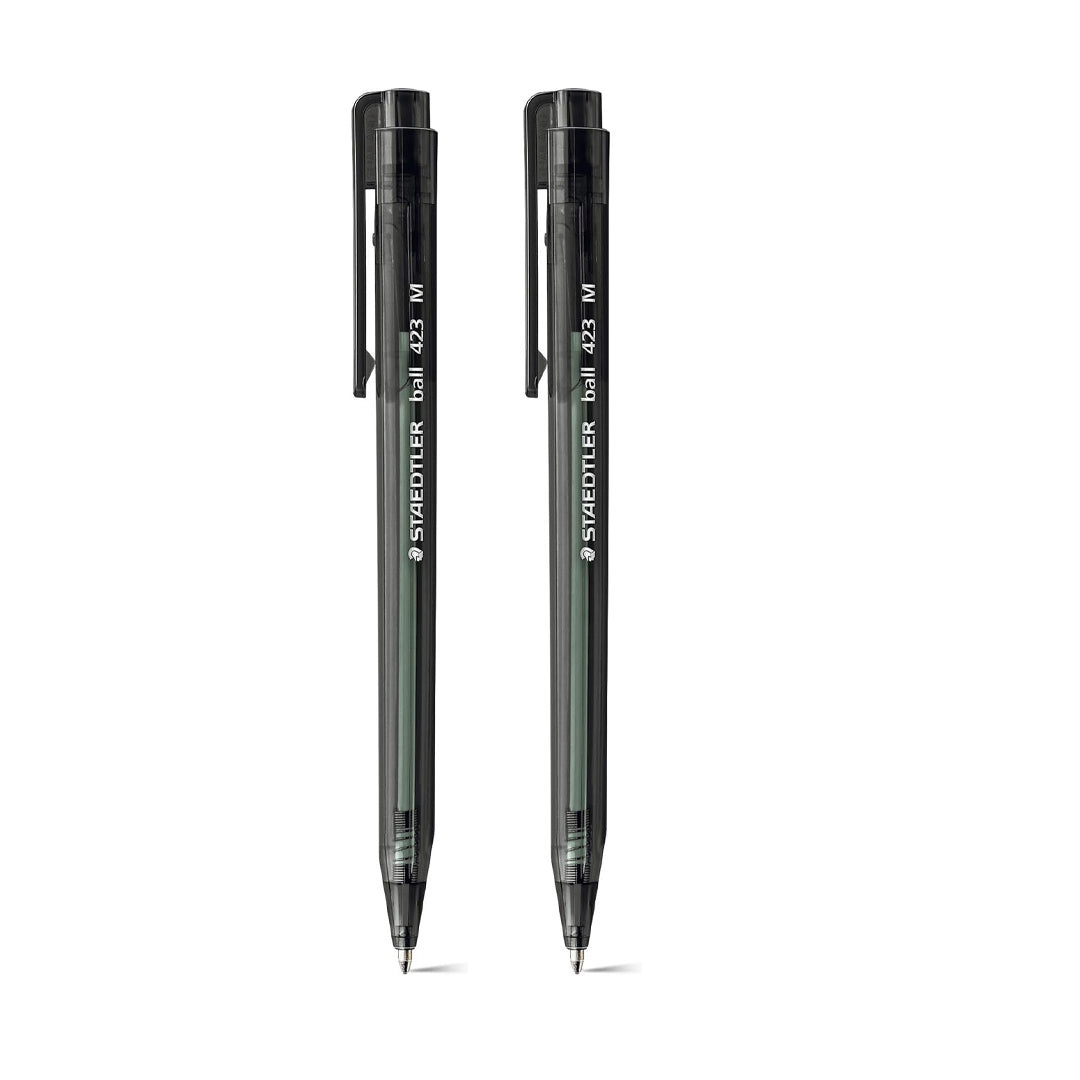 Staedtler Ball Medium Black Retractable Ballpoint Pen Set