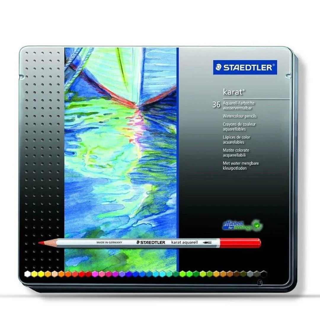 Staedtler Karat Aquarelle Color Pencils Metal Box Set – SCOOBOO