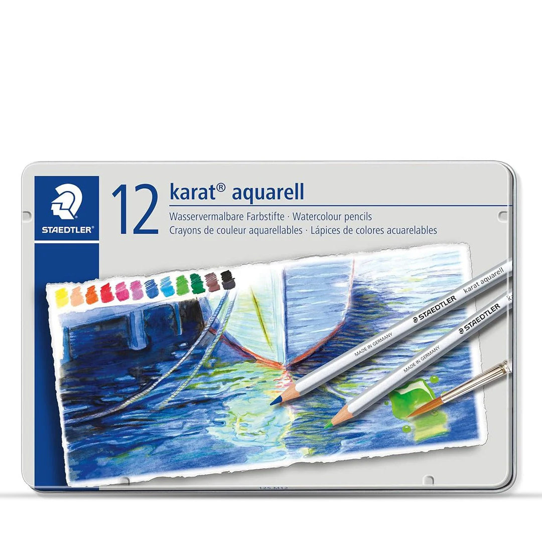 Staedtler Karat Aquarell Colour Pencils Metal Box Set