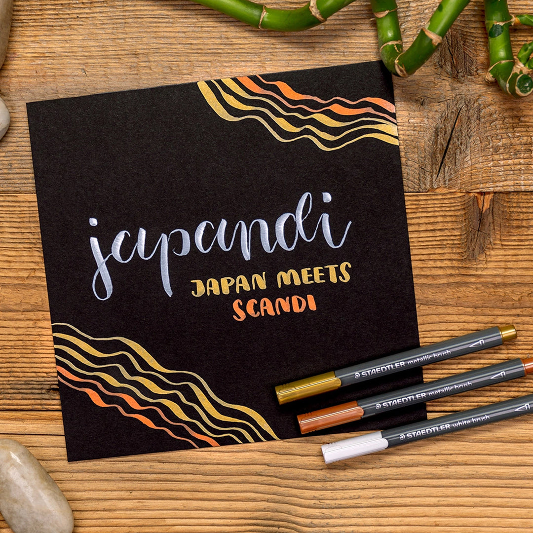 Staedtler Metallic Brush Pen Assorted Colors