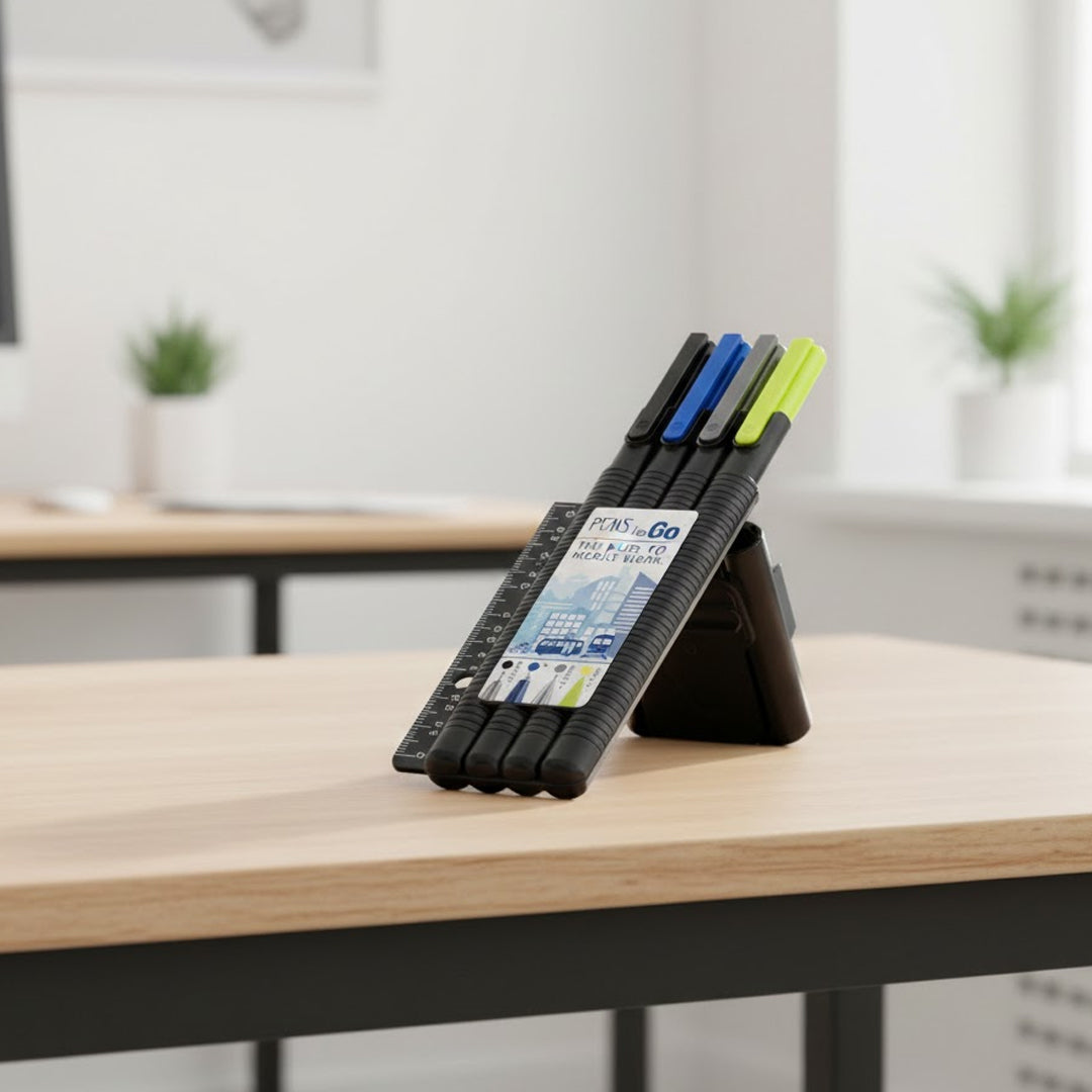 Staedtler Triplus Office set in Black box with a Ruler