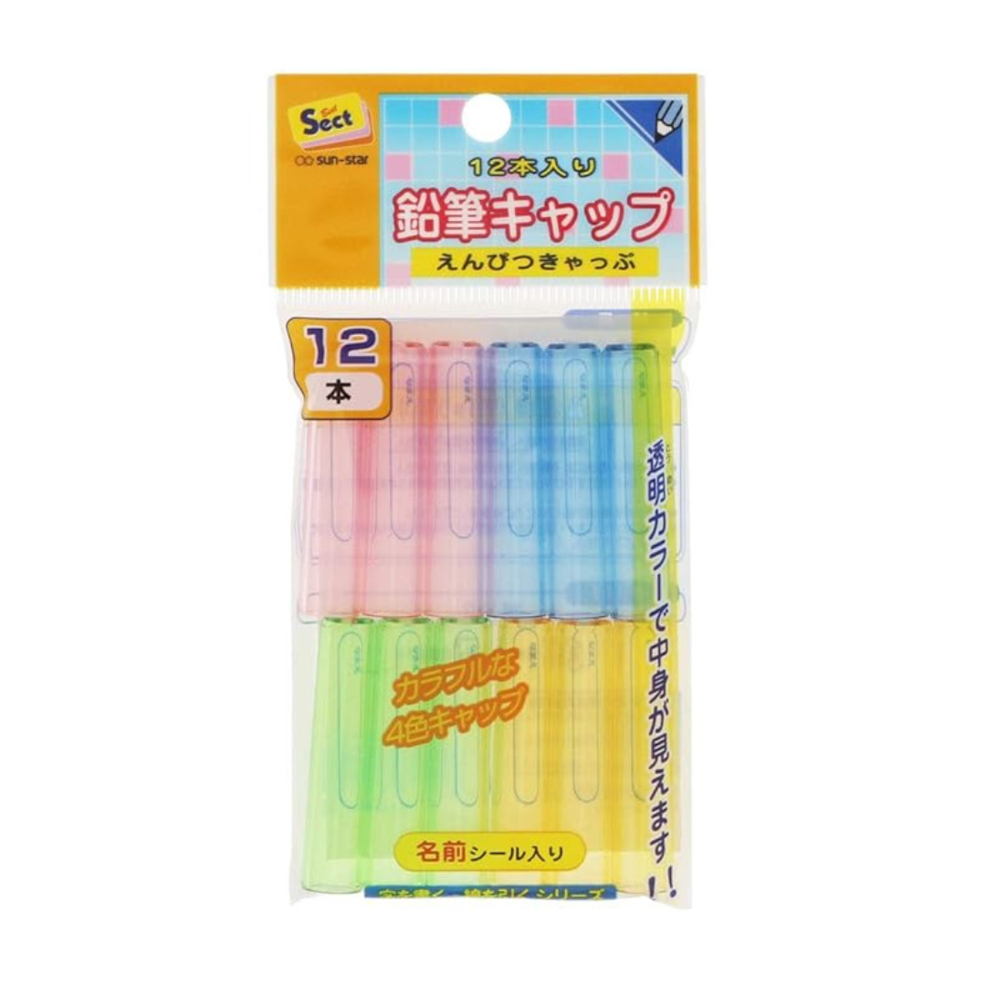 Sun Star 4 Color Pencil Cap-Pack o 12