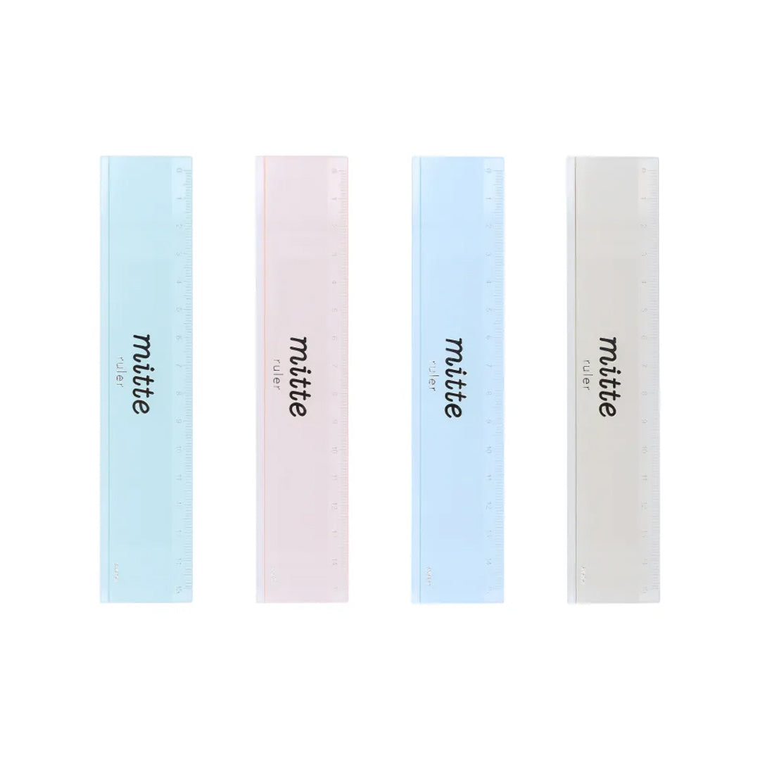 Sun Star Clear Mitte 15cm Ruler