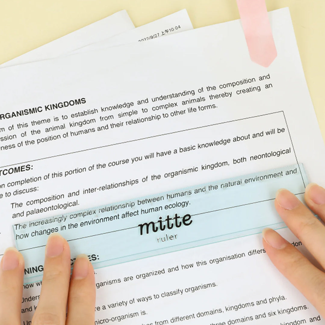 Sun Star Clear Mitte 15cm Ruler