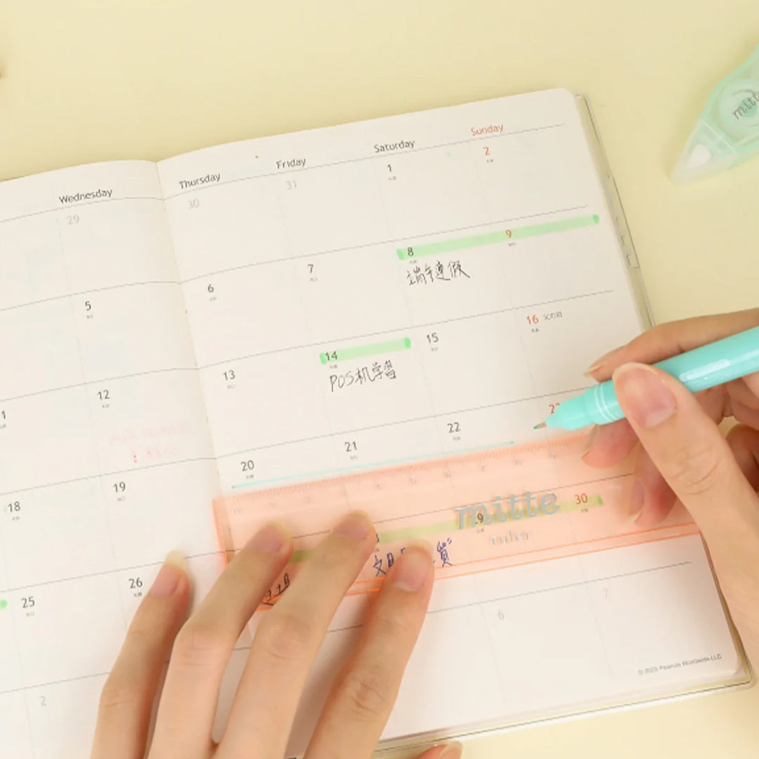 Sun Star Clear Mitte 15cm Ruler