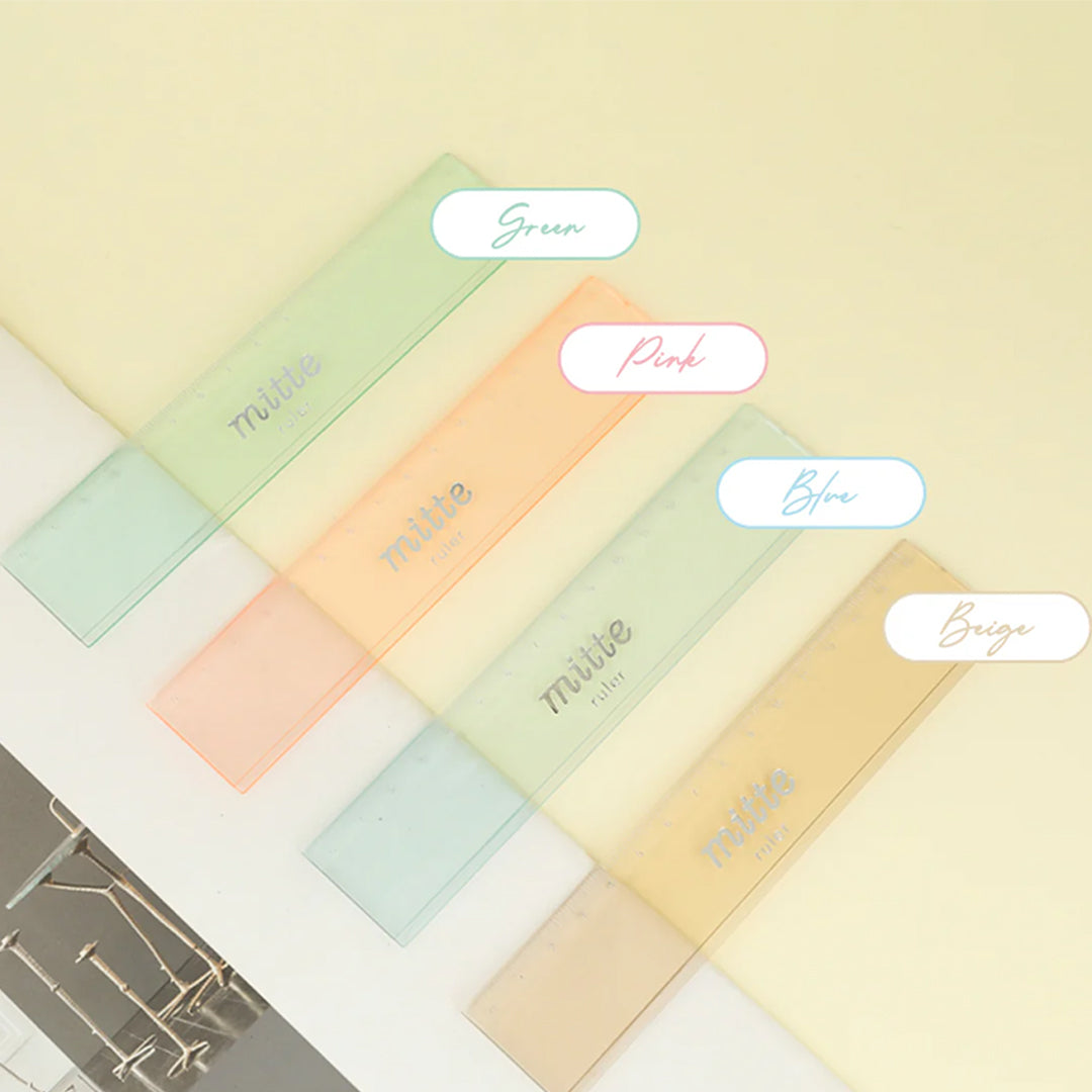 Sun Star Clear Mitte 15cm Ruler