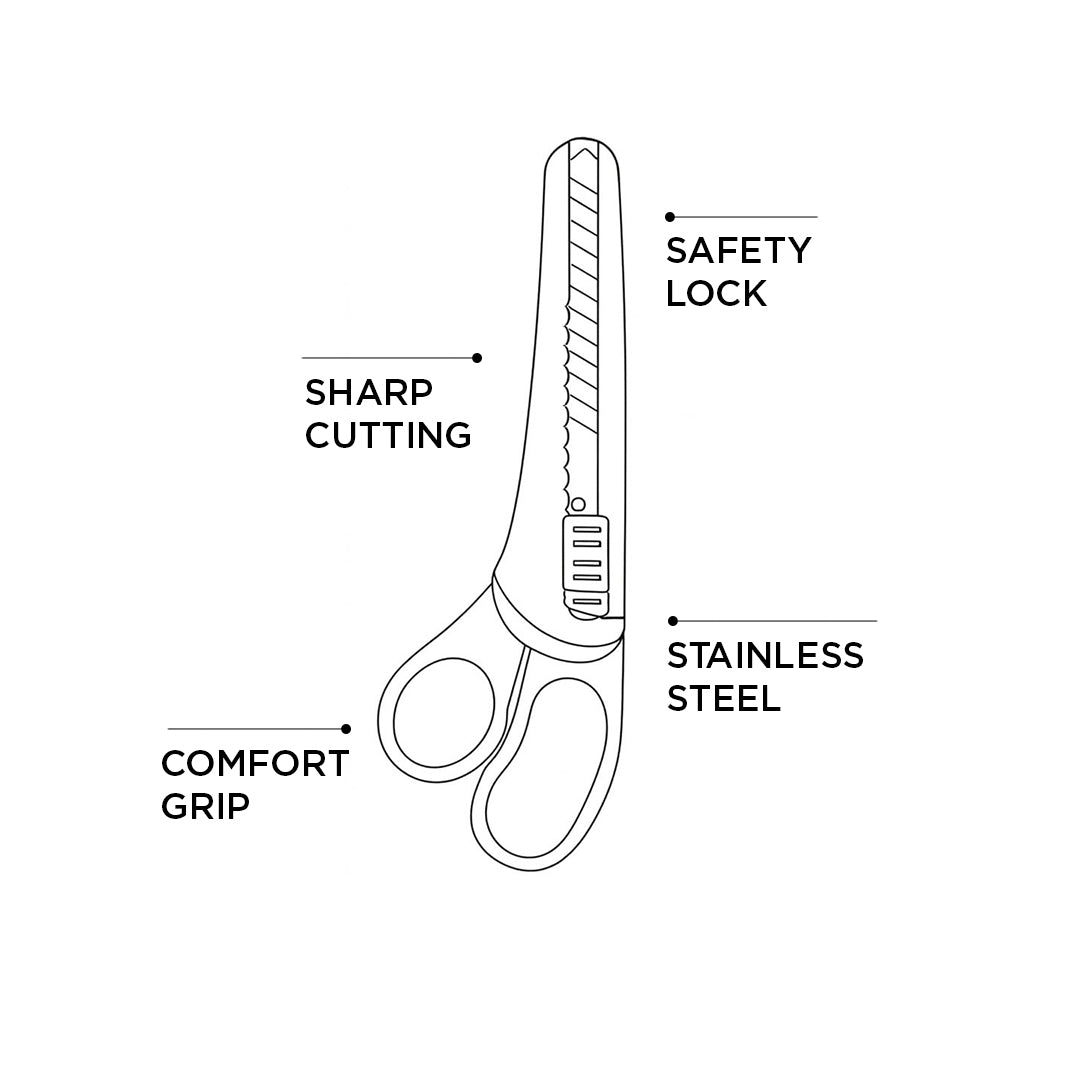 Sun Star Scissors With Cutters - SCOOBOO - Sun Star