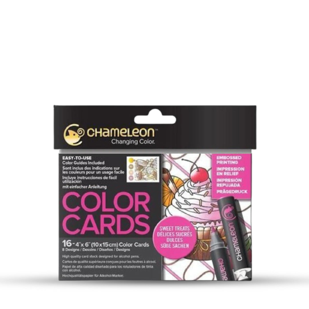 Chameleon Coloring Cards