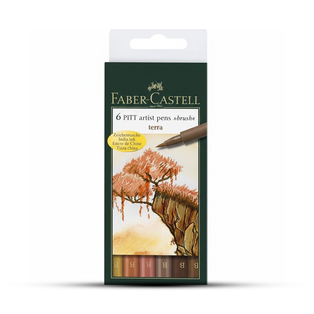Faber-Castell 6 PITT Artist Pens