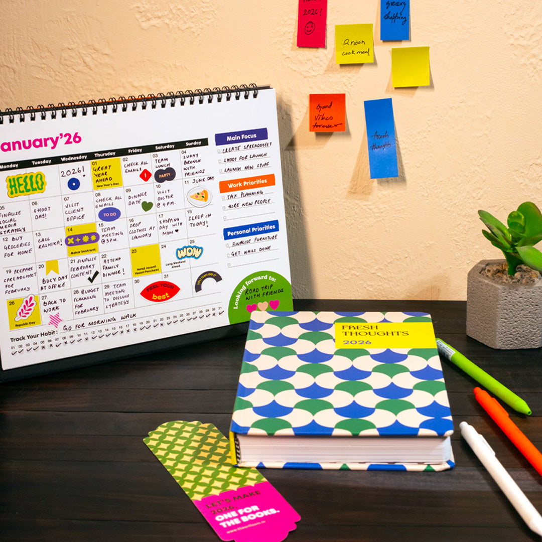 The Art Loom Colorful Year 2026 Calendar