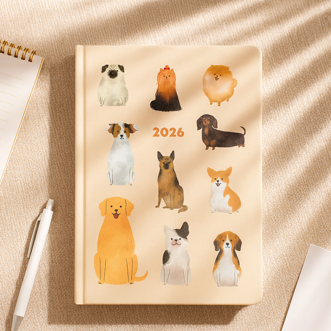 The Art Loom Dog Lovers 2026 Annual Planner