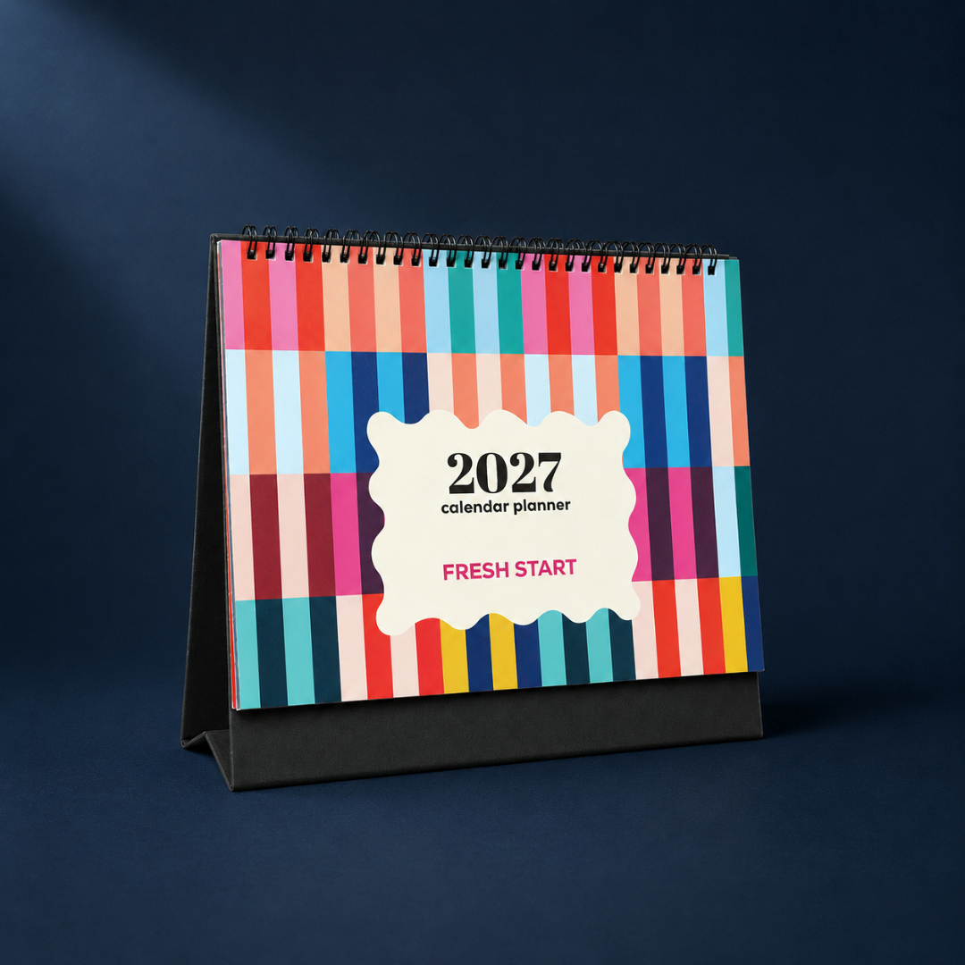 The Art Loom Rainbow Stripes 2027 Calendar Planner