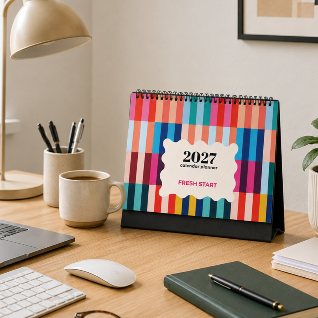 The Art Loom Rainbow Stripes 2027 Calendar Planner