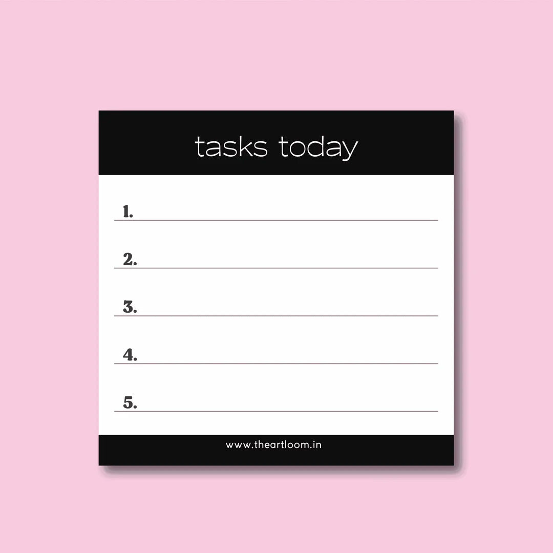 The Art Loom Classic Black Memo Pad