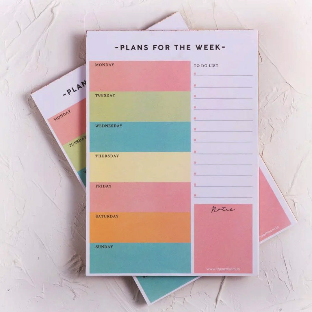 The Art Loom Plans For The Week A5 Planner