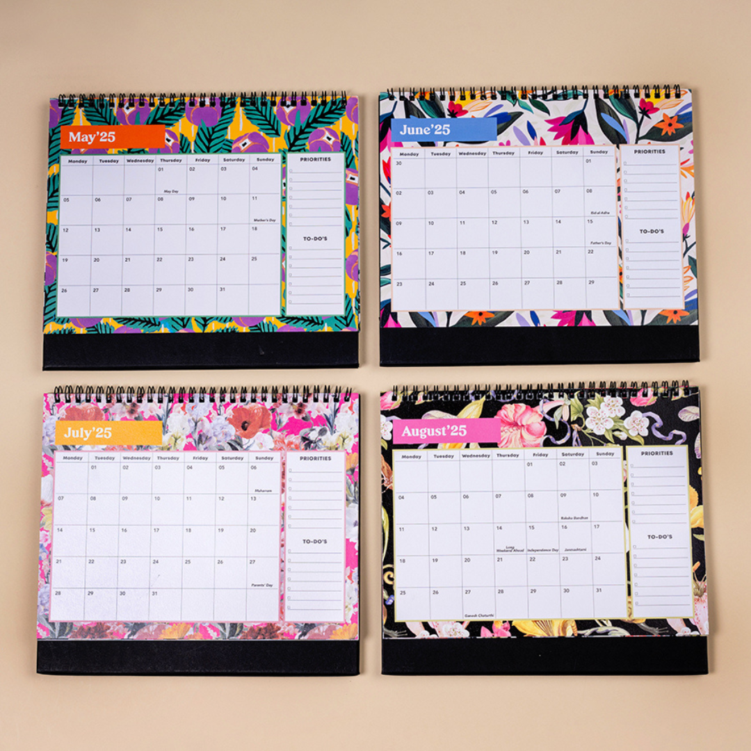 The Art loom 2025 Floral Escape Desk Calendar