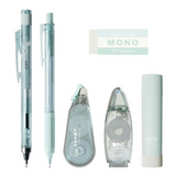 Tombow MONO PiT Stationery Set Pastel Glass  6-piece Set