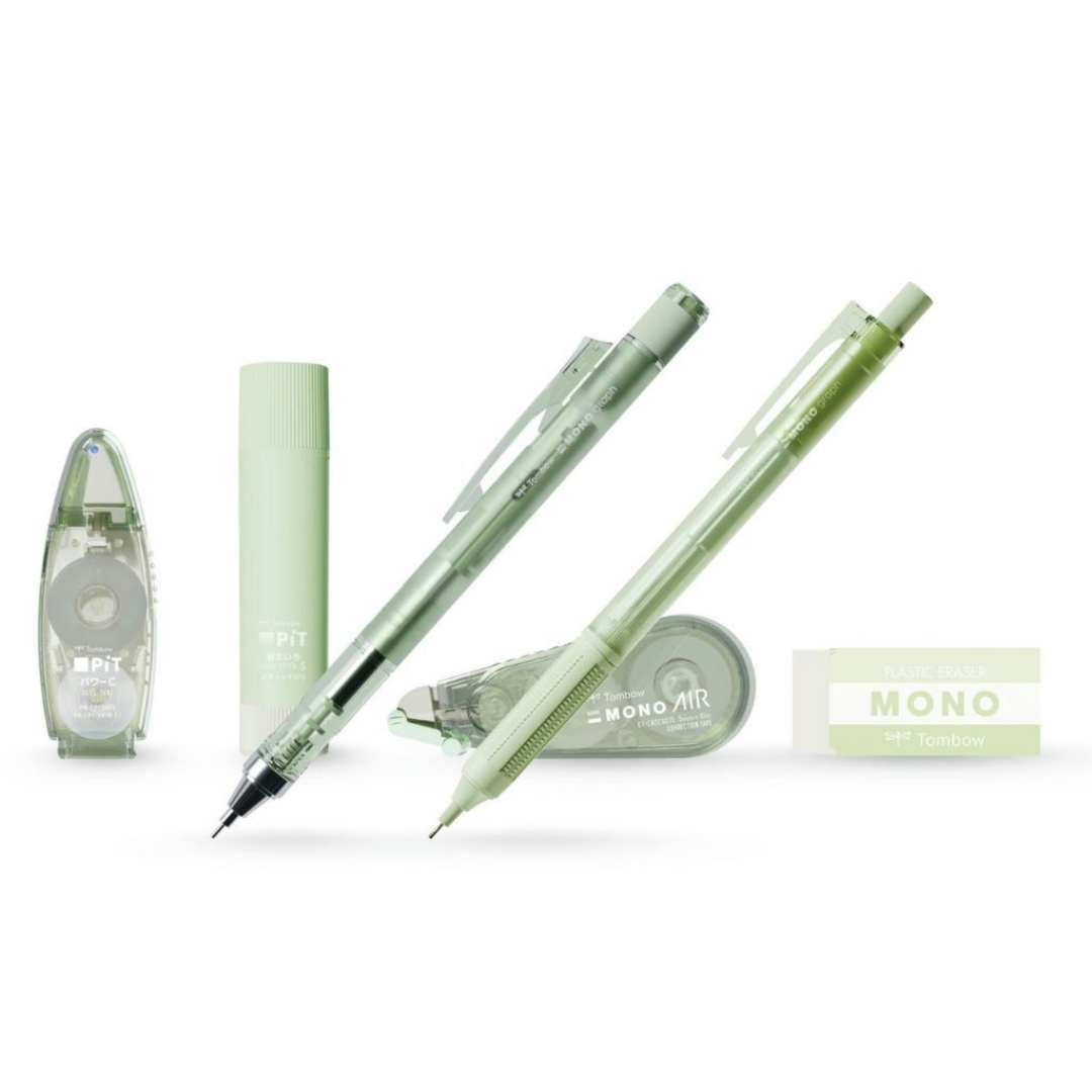Tombow MONO PiT Stationery Set Pastel Glass  6-piece Set