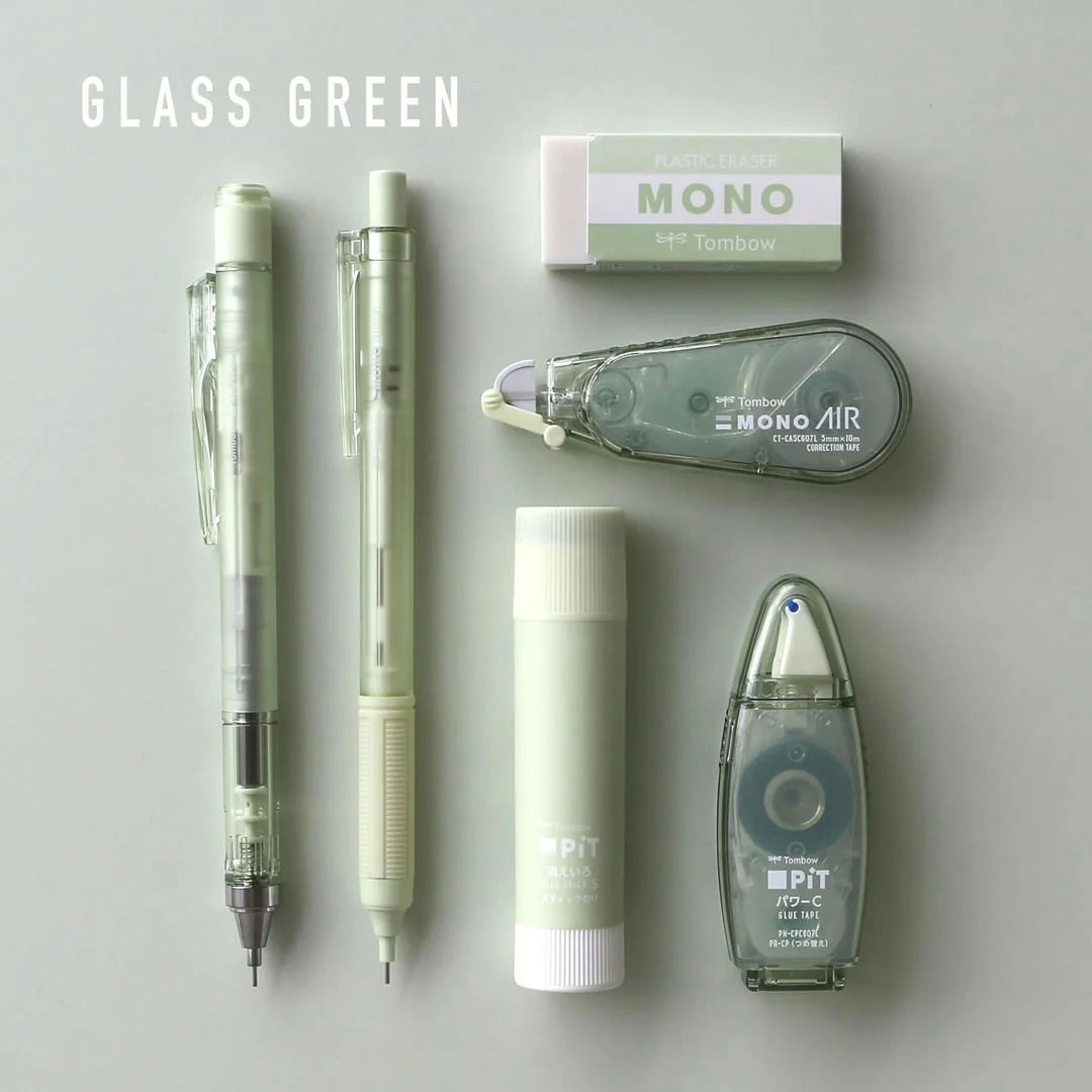 Tombow MONO PiT Stationery Set Pastel Glass  6-piece Set