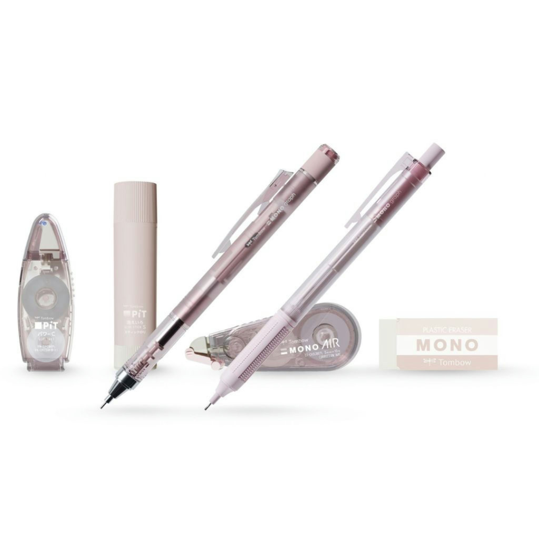 Tombow MONO PiT Stationery Set Pastel Glass  6-piece Set
