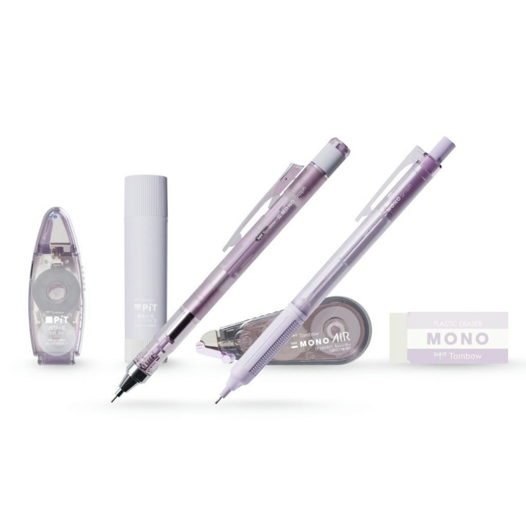 Tombow MONO PiT Stationery Set Pastel Glass  6-piece Set