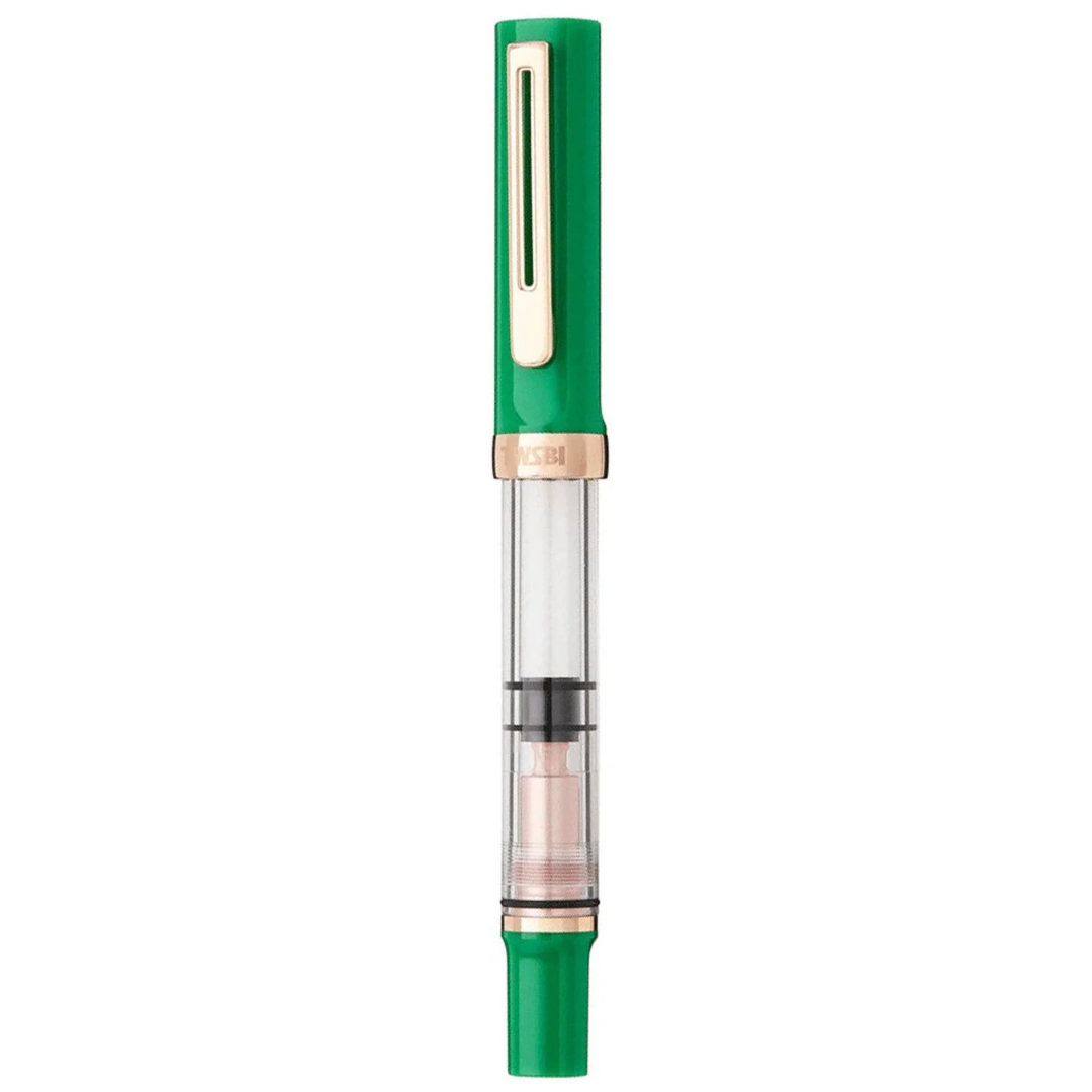 Twsbi  Special Edition Eco-T Midnight Blue Ink Fountain Pen in Royal Jade with 18ml
