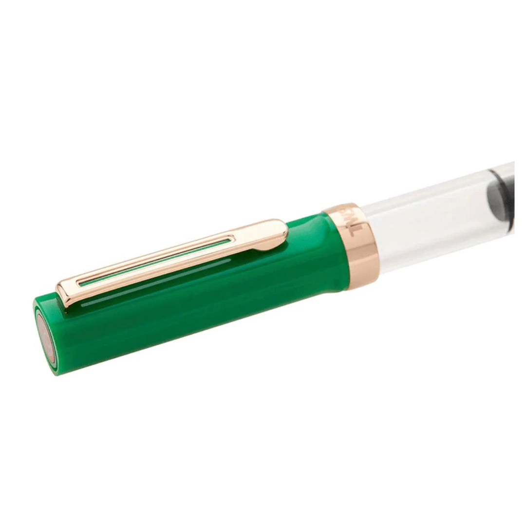 Twsbi  Special Edition Eco-T Midnight Blue Ink Fountain Pen in Royal Jade with 18ml