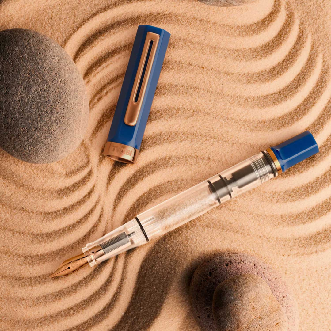 Twsbi Eco Fountain Pen in Indigo Blue with Bronze Trim