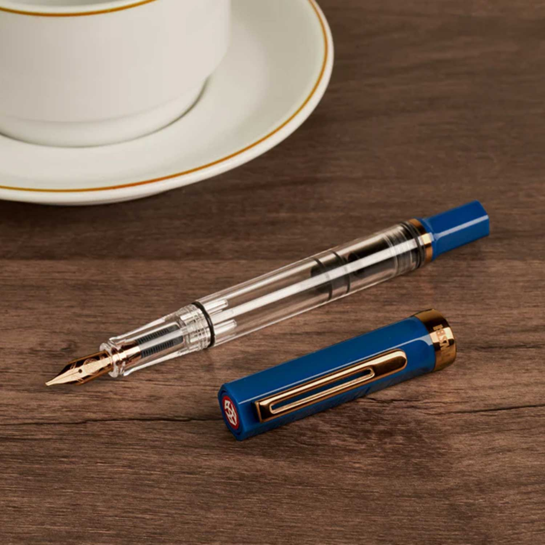 Twsbi Eco Fountain Pen in Indigo Blue with Bronze Trim