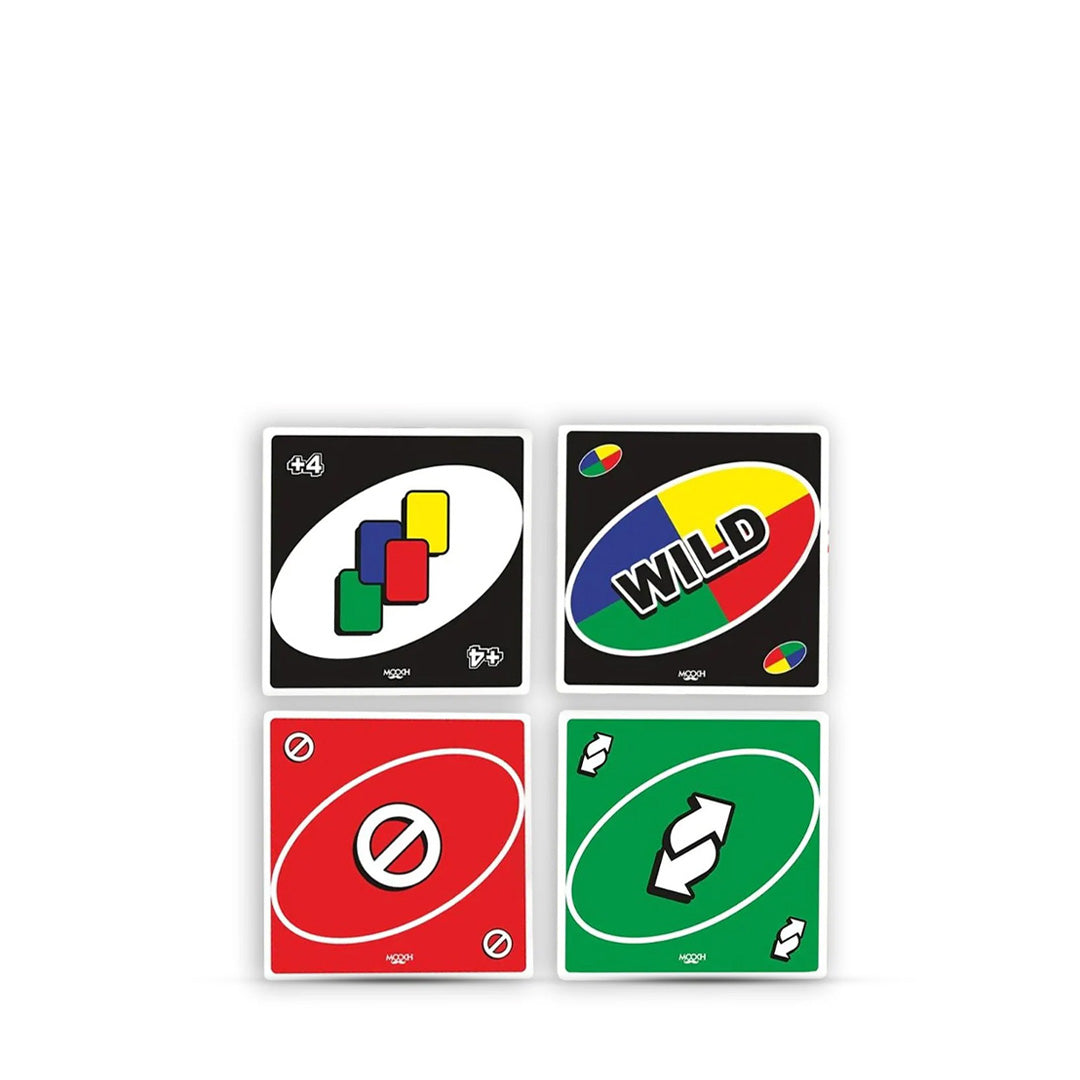 Mooch UNO Cards Coasters Pack
