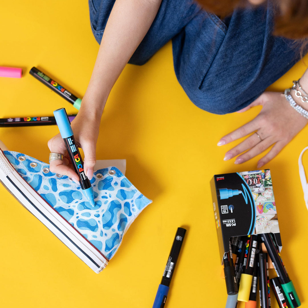 Uni-Ball Posca Water-Based Paint Marker Set- PC-3M 0.9-1.3MM