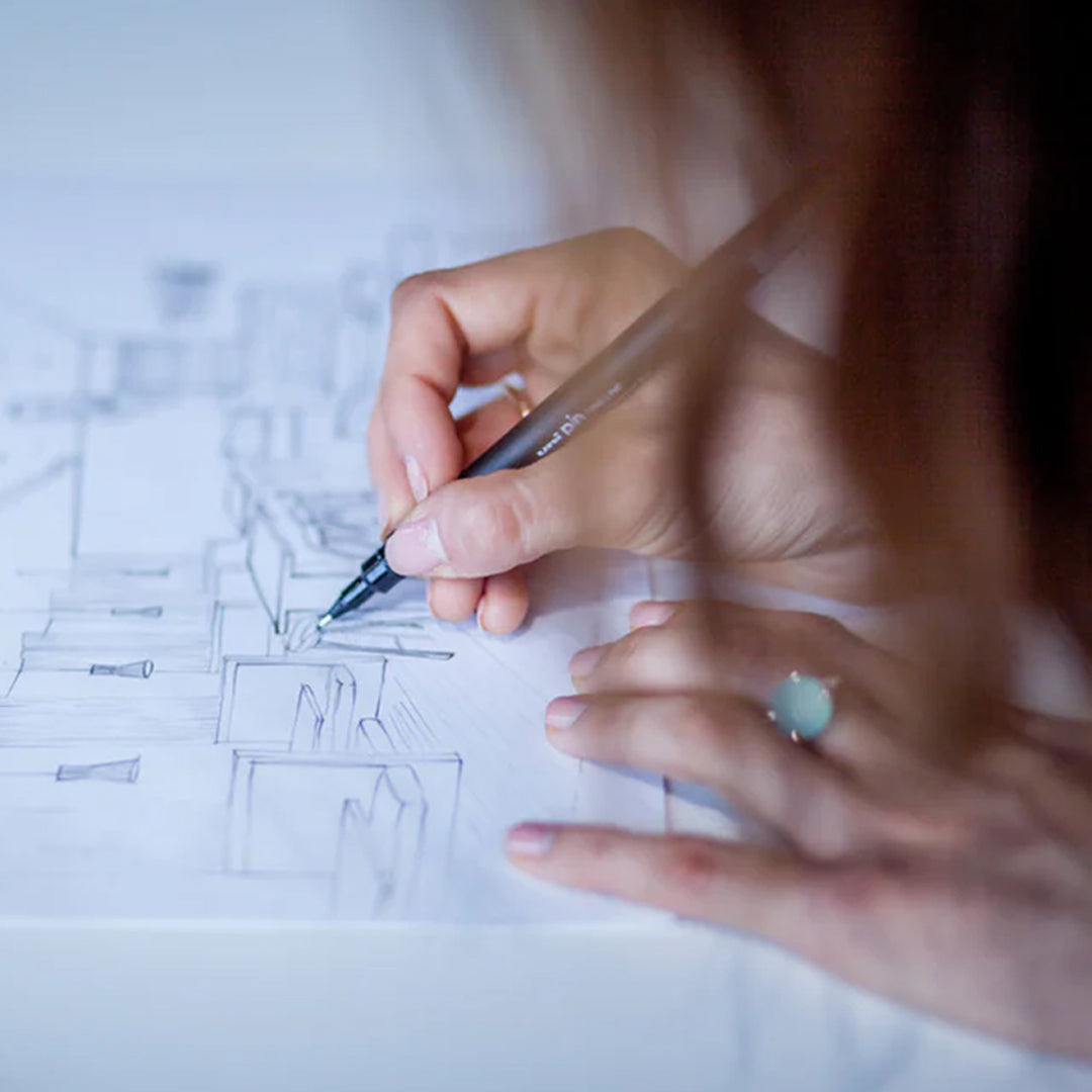 Uni-Ball Pin Fine Line Black Drawing Pen