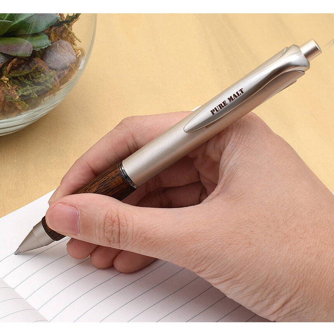Uni Pure Malt Oakword Grip Ballpoint Pen