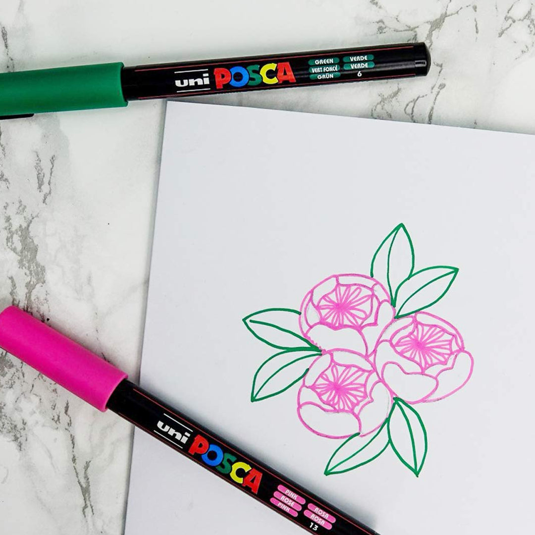 Uni Ball Posca Markers Set