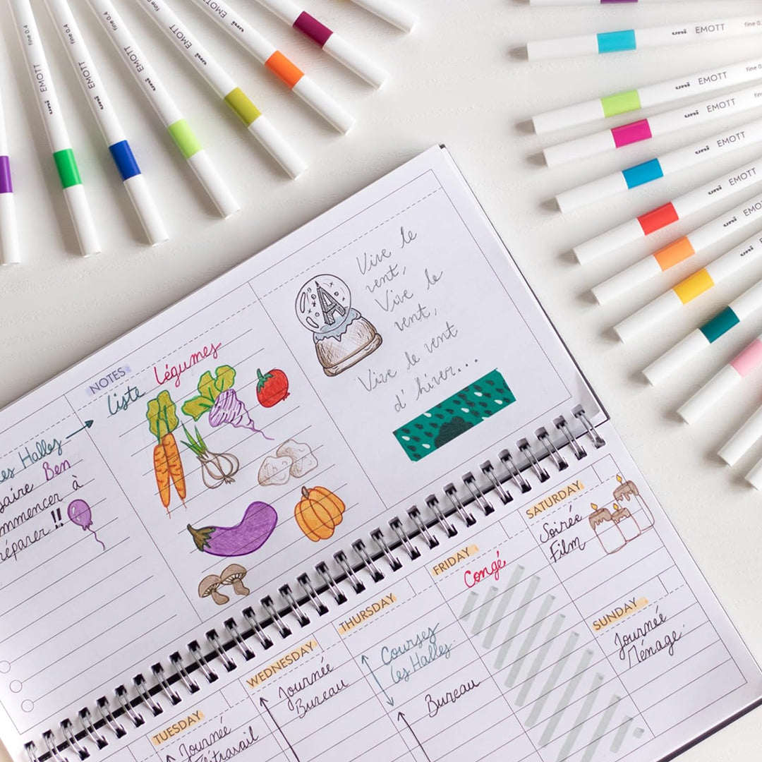 Uni Emott Pens Color Set